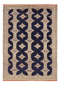 Turkaman tapijt - 173 x 120 cm - donkerblauw