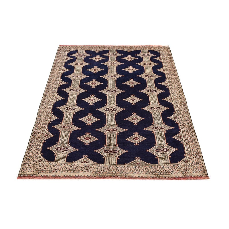 Turkaman tapijt - 173 x 120 cm - donkerblauw