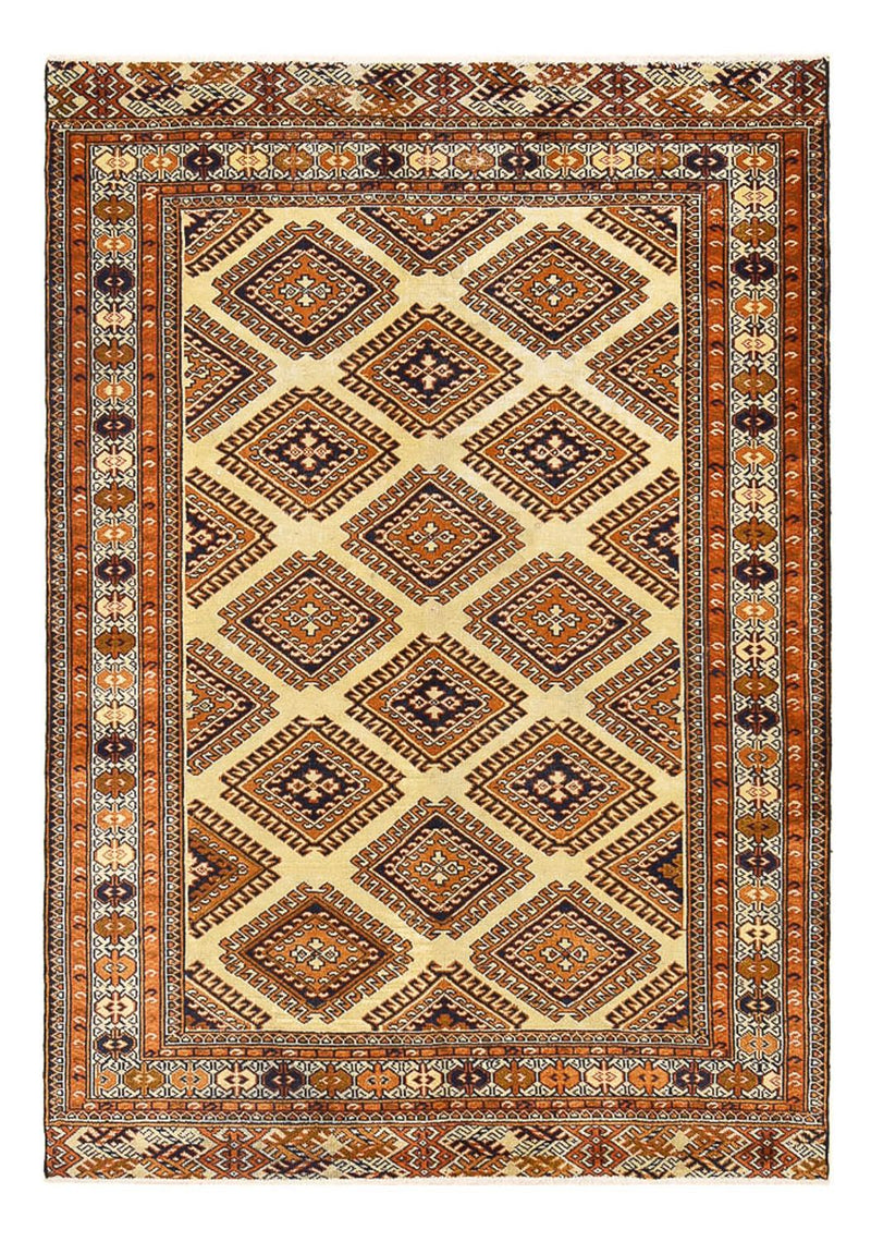 Turkaman tapijt - 188 x 131 cm - zand