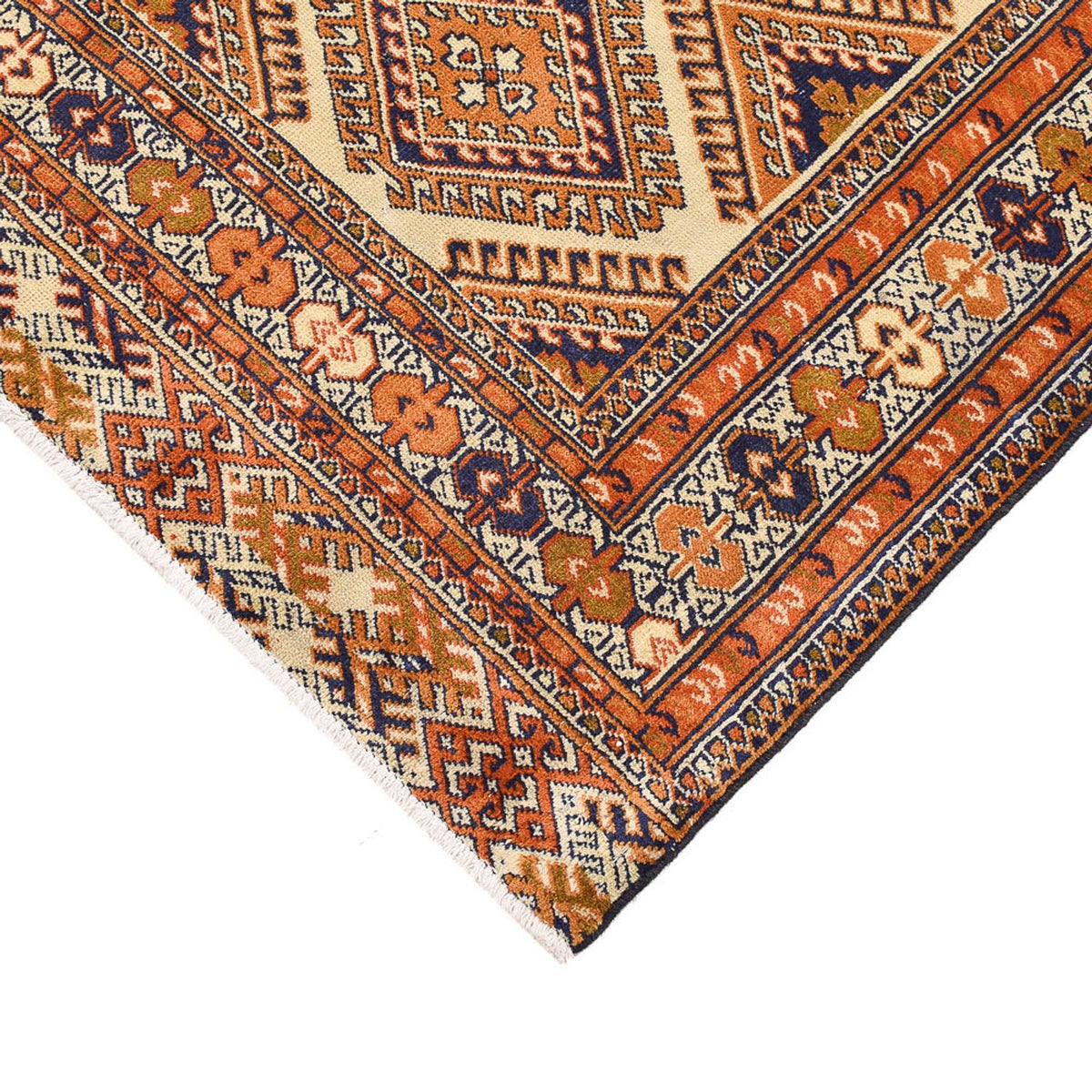 Turkaman tapijt - 188 x 131 cm - zand