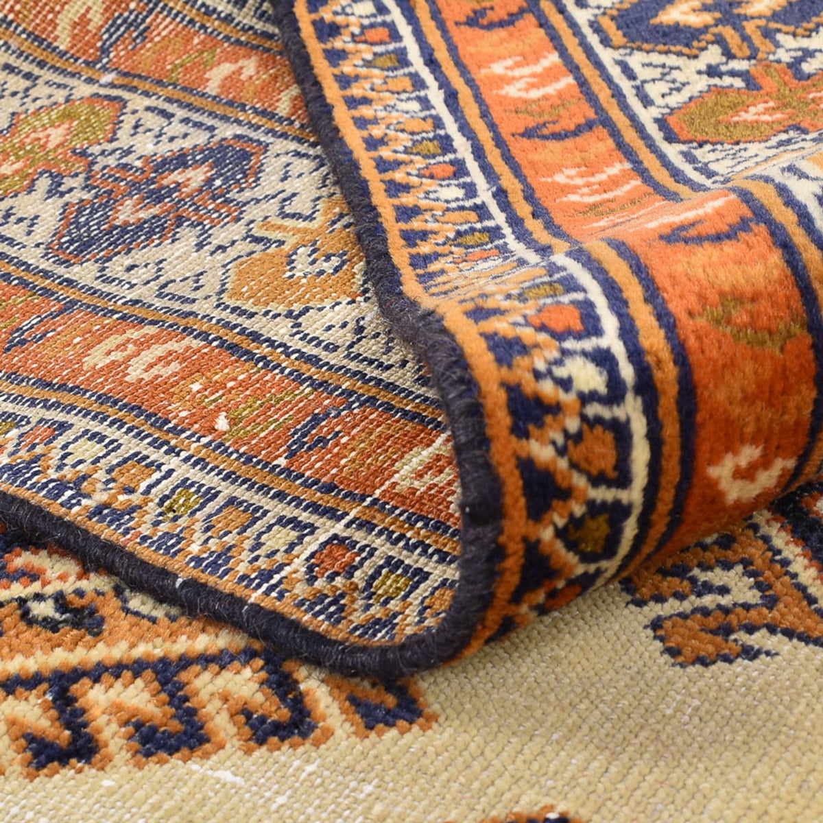 Turkaman tapijt - 188 x 131 cm - zand