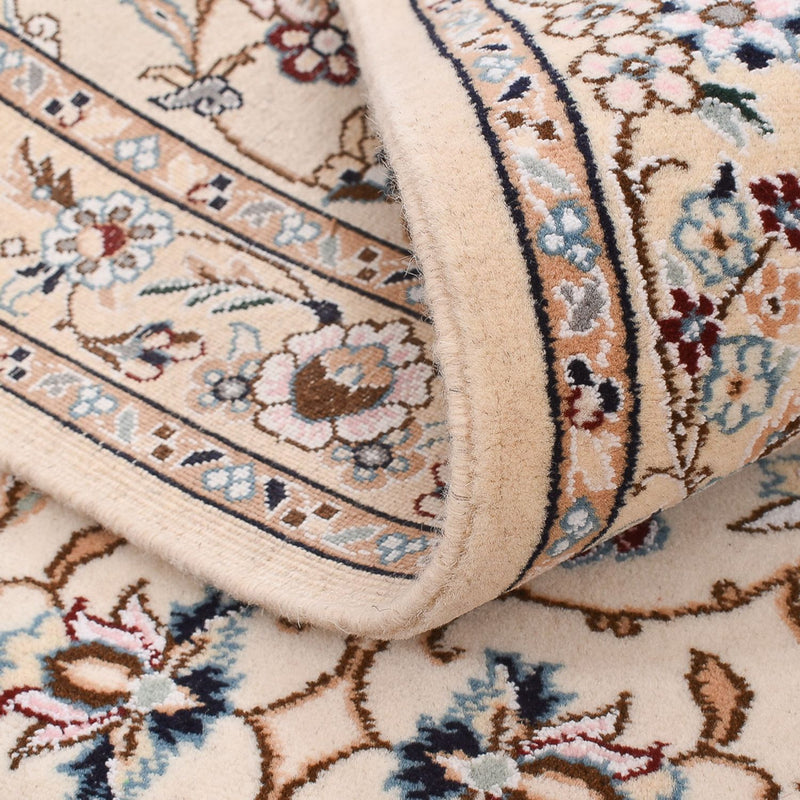 Loper Perzisch tapijt - Nain - Koninklijk - 241 x 92 cm - crème