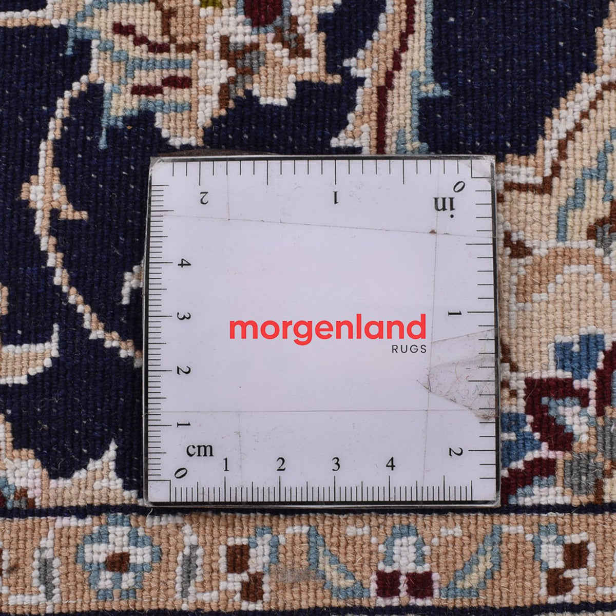 Loper Perzisch tapijt - Nain - Koninklijk - 315 x 69 cm - donkerblauw