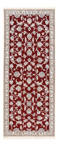 Loper Perzisch tapijt - Nain - Koninklijk - 215 x 90 cm - rood