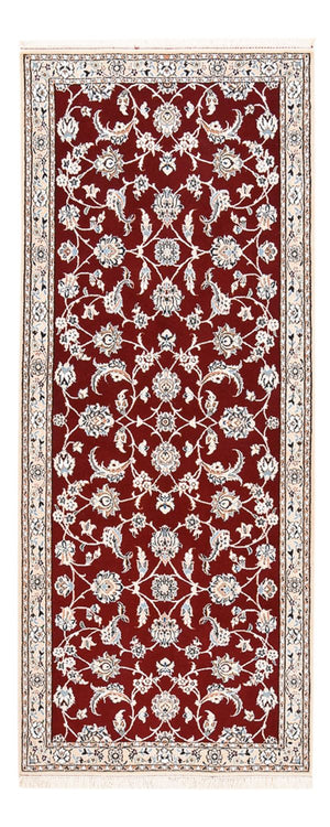 Loper Perzisch tapijt - Nain - Koninklijk - 215 x 90 cm - rood