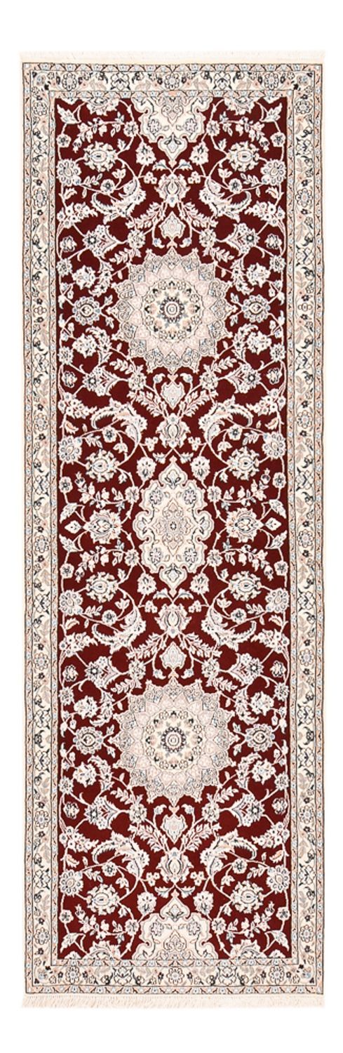 Loper Perzisch tapijt - Nain - Koninklijk - 275 x 93 cm - rood