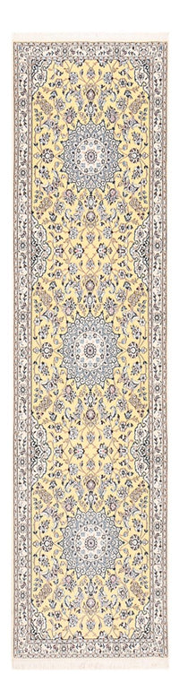 Loper Perzisch tapijt - Nain - Koninklijk - 320 x 90 cm - beige