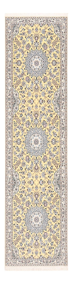 Loper Perzisch tapijt - Nain - Koninklijk - 320 x 90 cm - beige