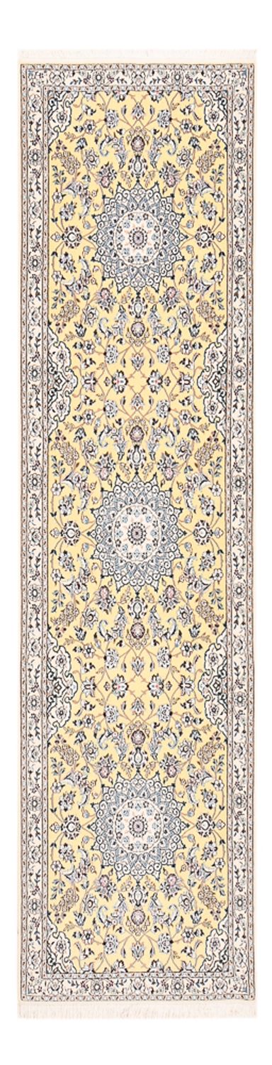 Loper Perzisch tapijt - Nain - Koninklijk - 320 x 90 cm - beige