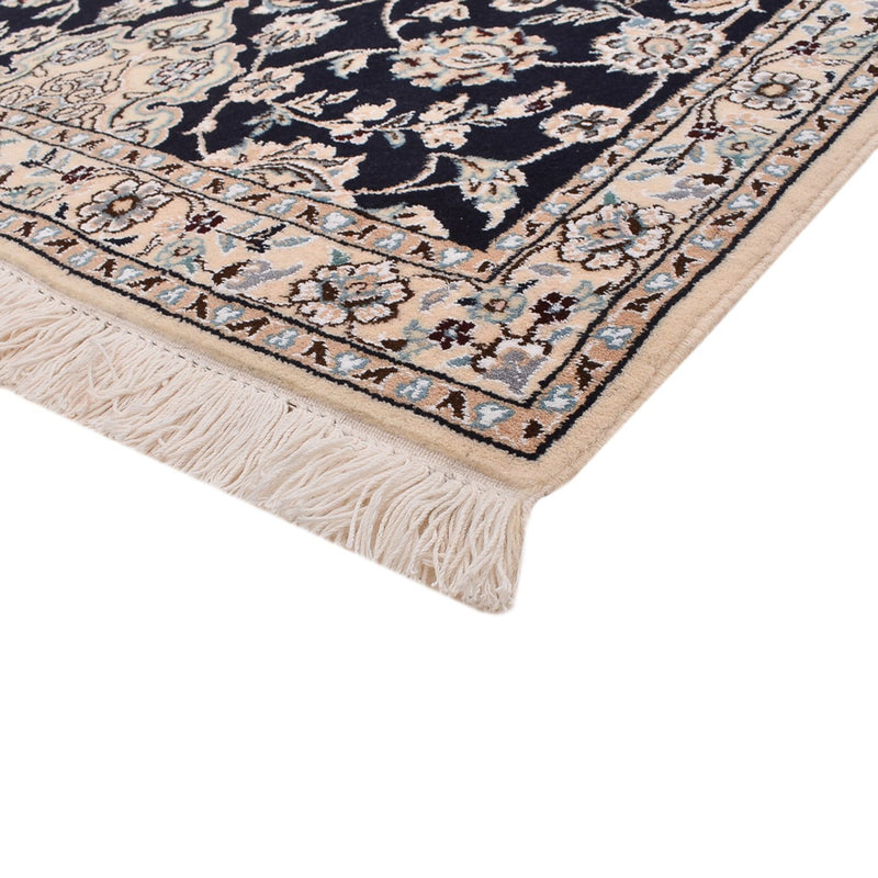 Loper Perzisch tapijt - Nain - Koninklijk - 275 x 90 cm - donkerblauw