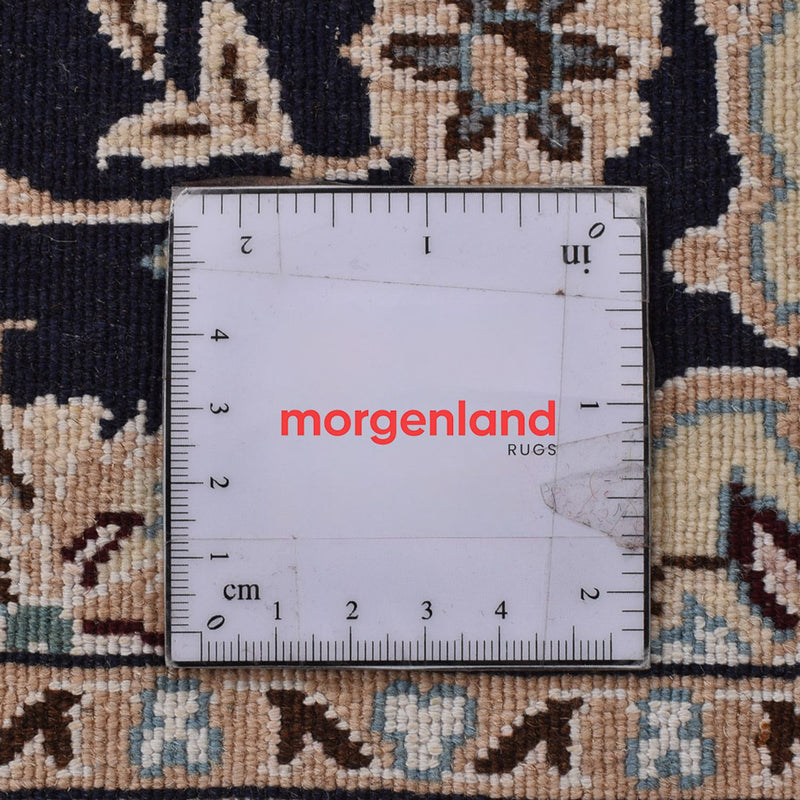 Loper Perzisch tapijt - Nain - Koninklijk - 275 x 90 cm - donkerblauw