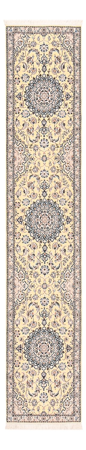 Loper Perzisch tapijt - Nain - Koninklijk - 309 x 61 cm - beige
