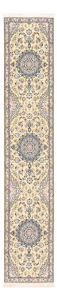 Loper Perzisch tapijt - Nain - Koninklijk - 309 x 61 cm - beige