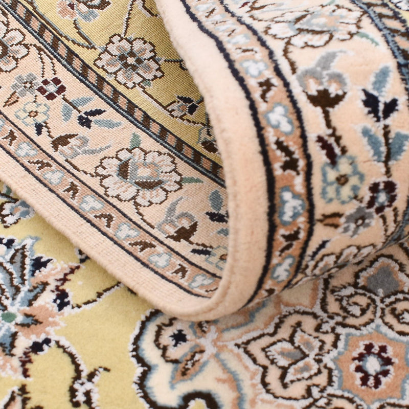 Loper Perzisch tapijt - Nain - Koninklijk - 263 x 90 cm - beige