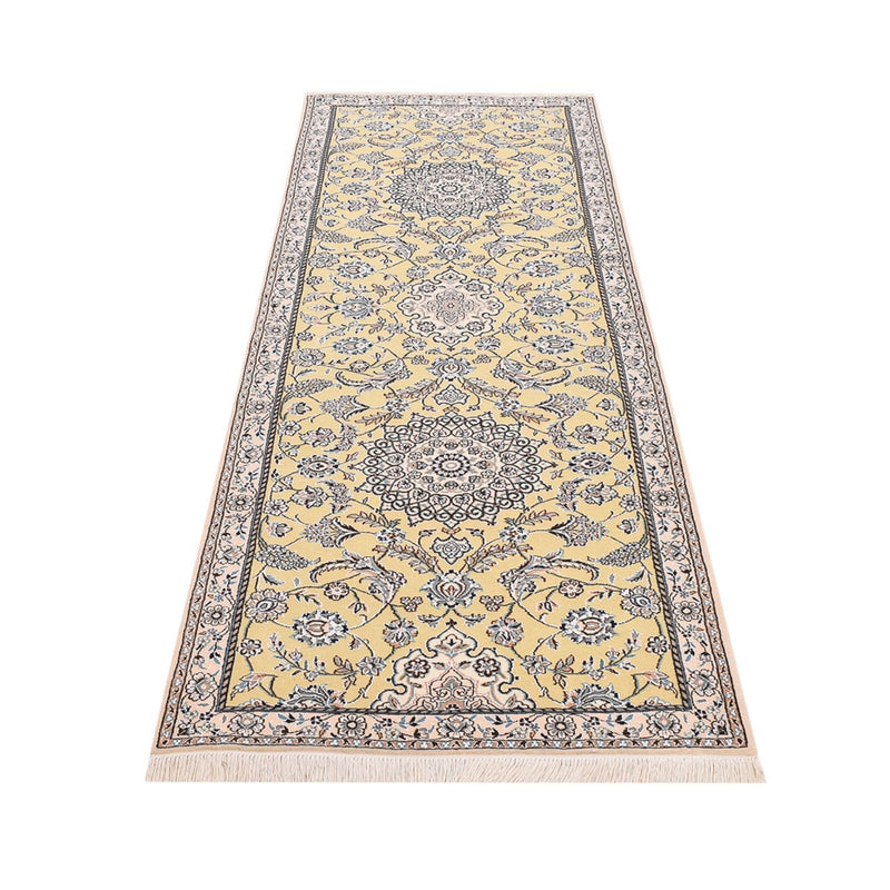 Loper Perzisch tapijt - Nain - Koninklijk - 263 x 90 cm - beige