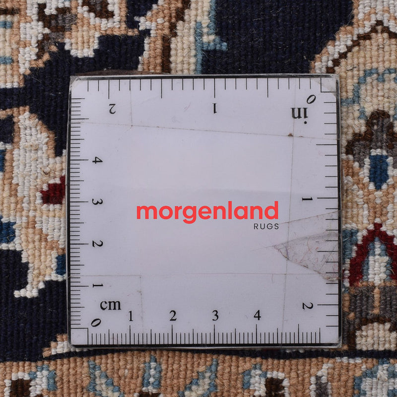 Loper Perzisch tapijt - Nain - Koninklijk - 213 x 72 cm - donkerblauw