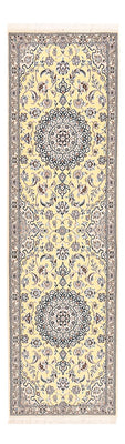 Loper Perzisch tapijt - Nain - Koninklijk - 204 x 60 cm - beige