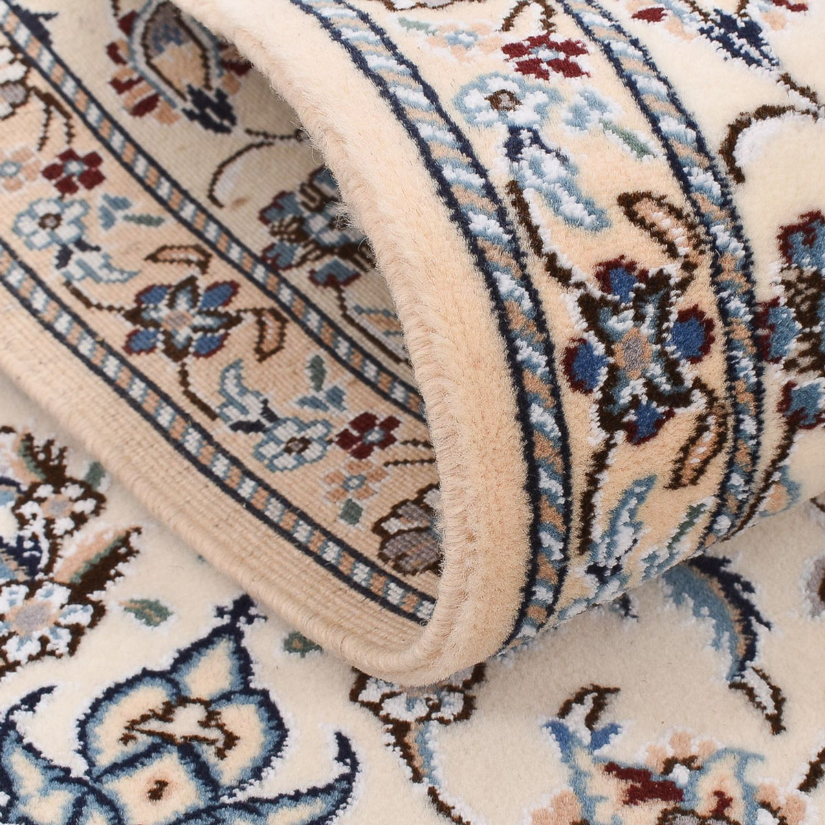 Loper Perzisch tapijt - Nain - Koninklijk - 197 x 61 cm - crème