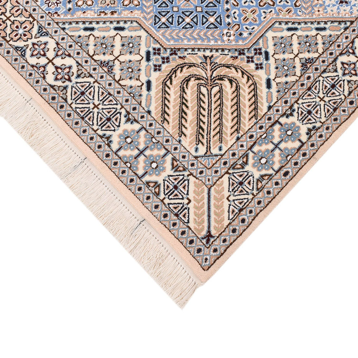 Perzisch tapijt - Nain - Koninklijk - 195 x 137 cm - lichtblauw