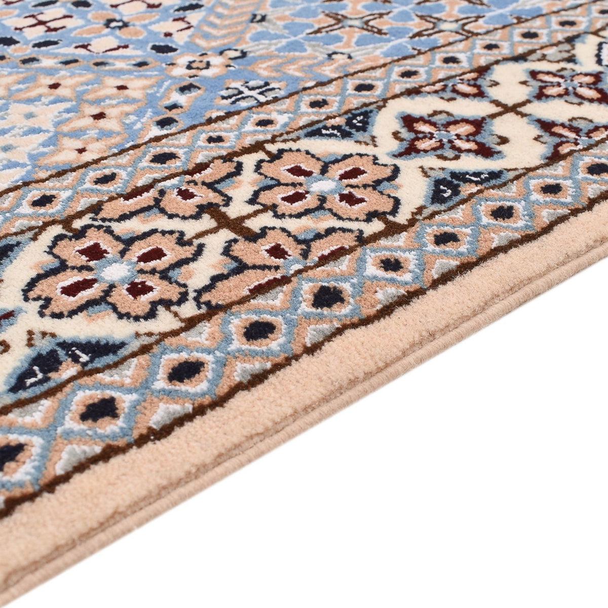 Perzisch tapijt - Nain - Koninklijk - 195 x 137 cm - lichtblauw