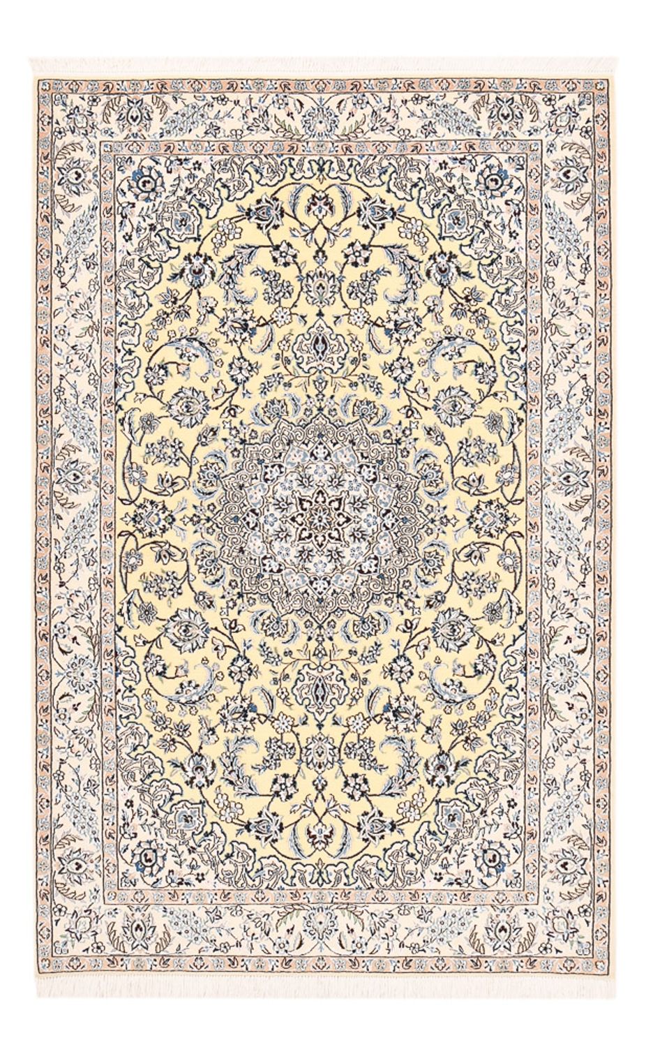 Perzisch tapijt - Nain - Koninklijk - 210 x 132 cm - beige