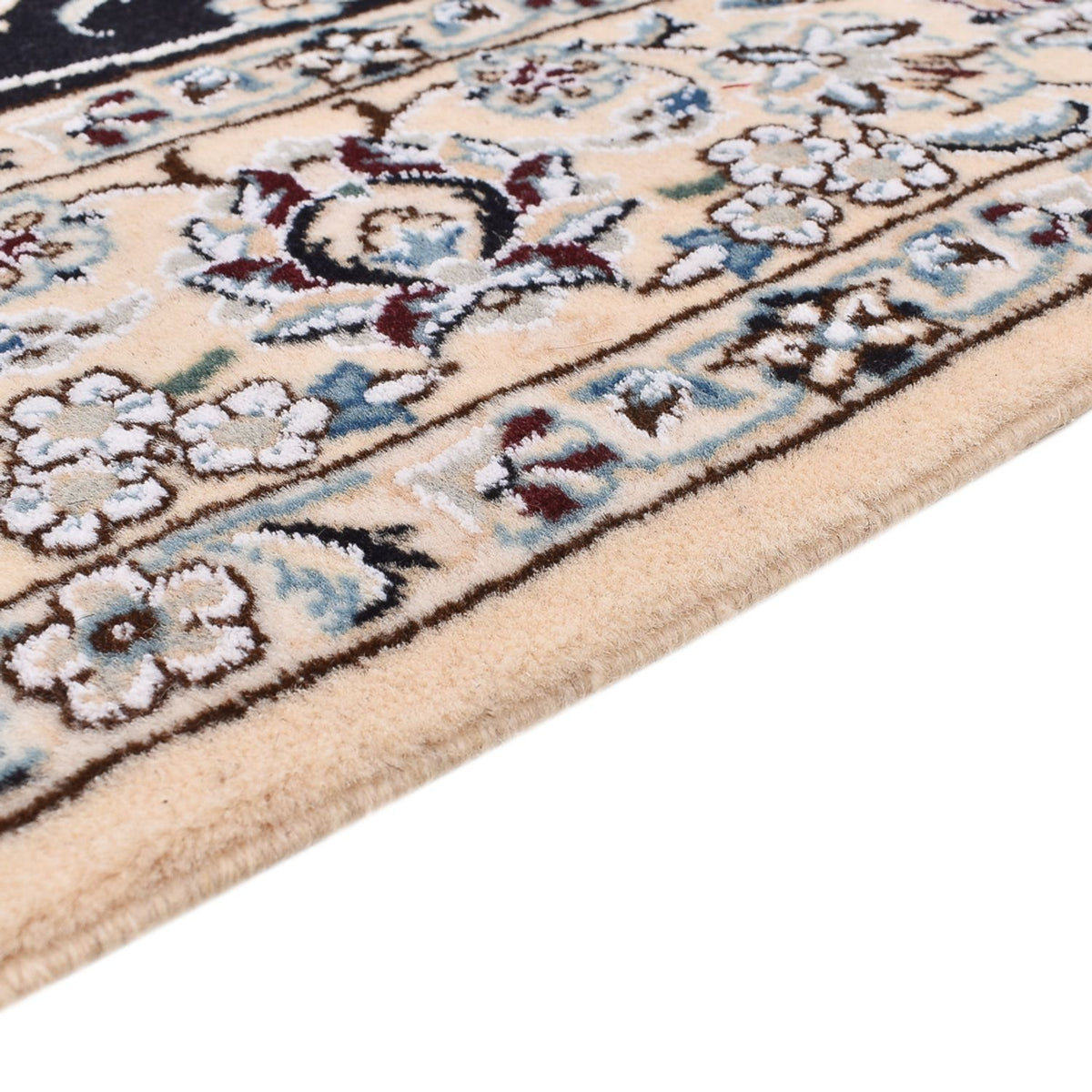 Perzisch tapijt - Nain - Koninklijk - 194 x 147 cm - donkerblauw