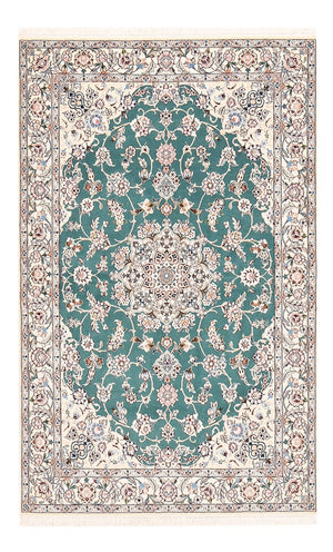 Perzisch tapijt - Nain - Koninklijk - 203 x 127 cm - groen