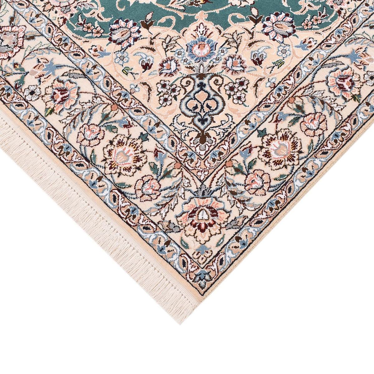 Perzisch tapijt - Nain - Koninklijk - 203 x 127 cm - groen