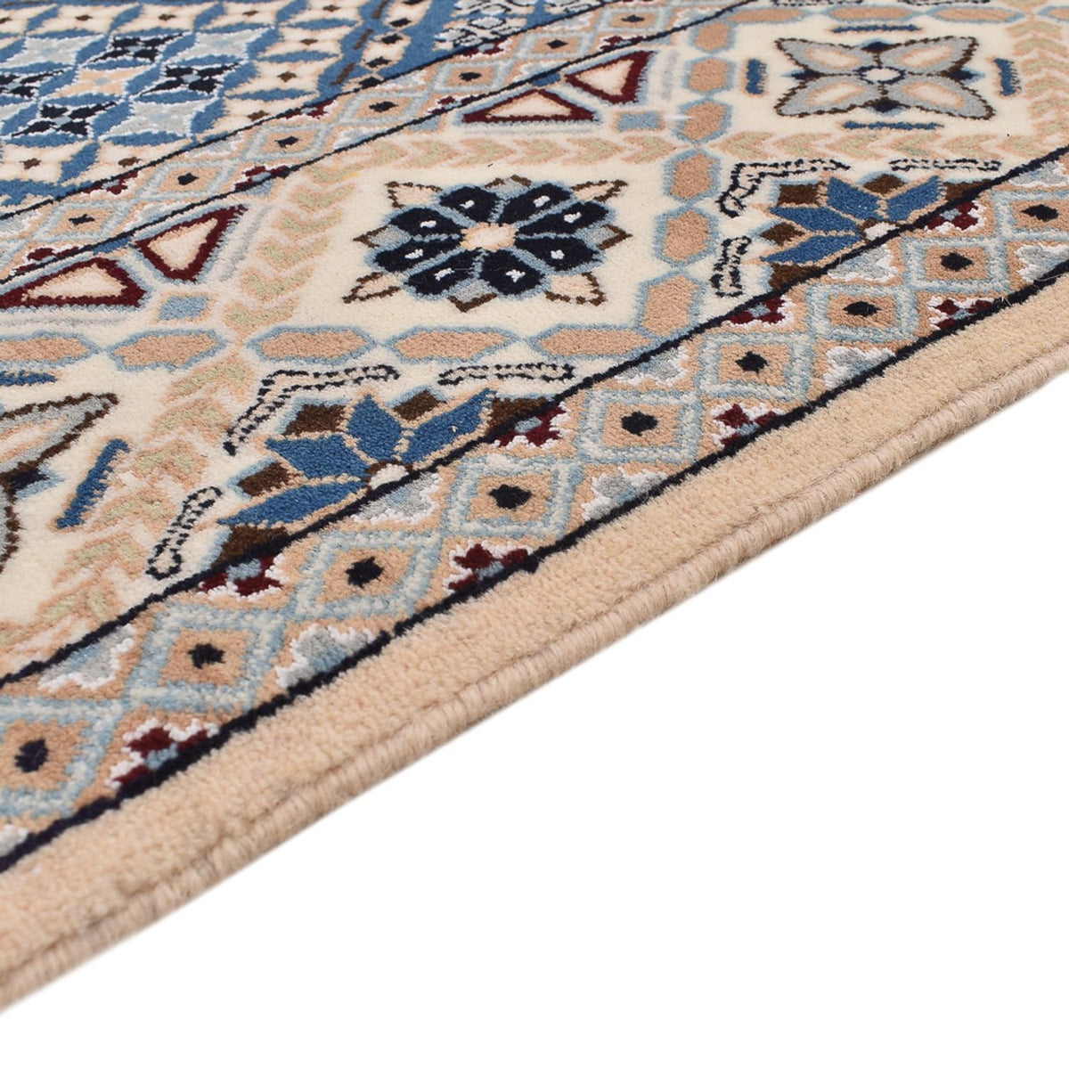 Perzisch tapijt - Nain - Koninklijk - 219 x 155 cm - lichtblauw