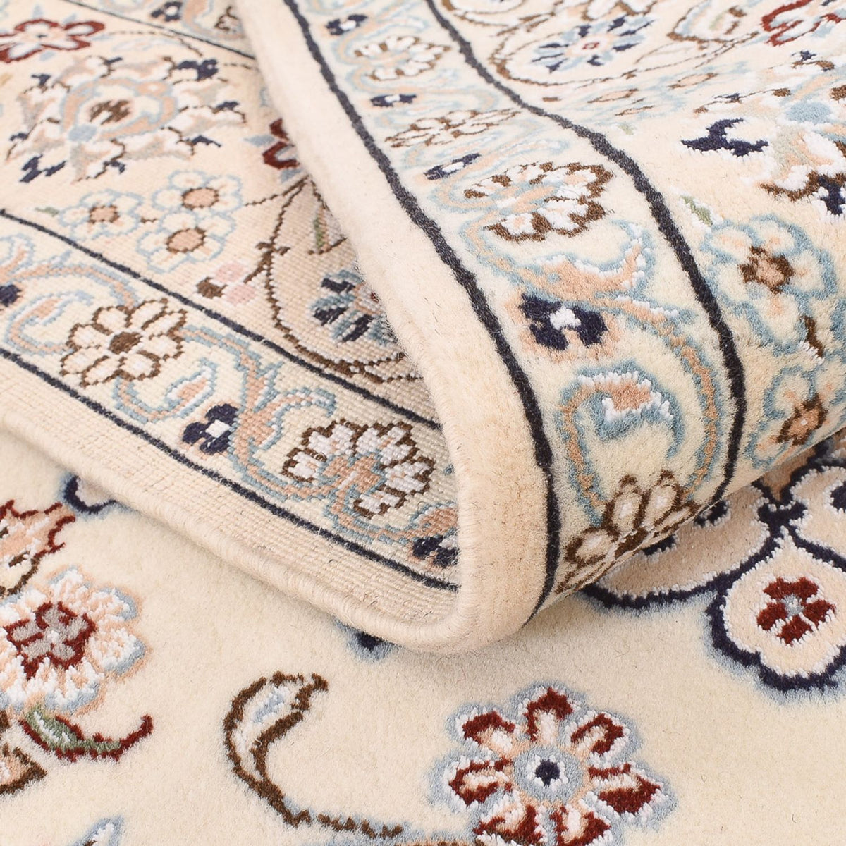 Perzisch tapijt - Nain - Koninklijk - 196 x 130 cm - crème