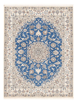 Perzisch tapijt - Nain - Koninklijk - 202 x 151 cm - blauw