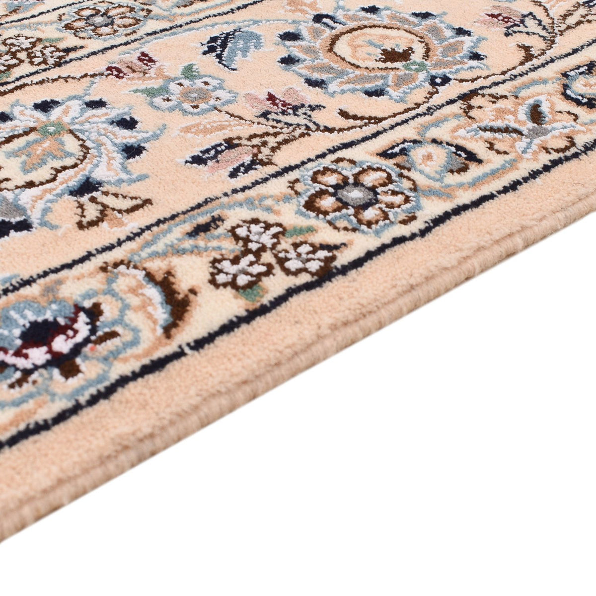 Perzisch tapijt - Nain - Koninklijk - 202 x 151 cm - blauw