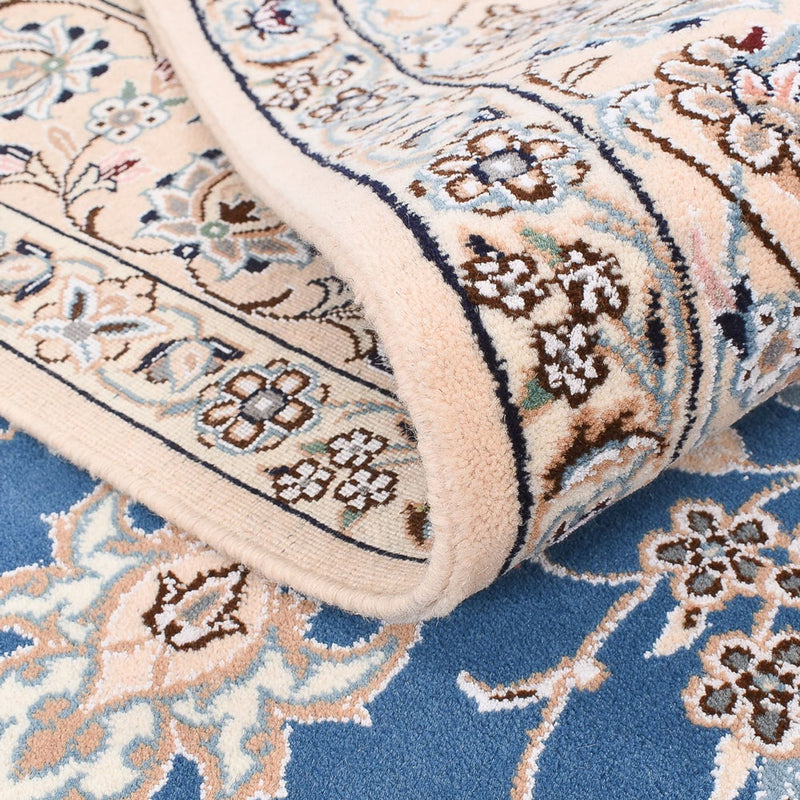 Perzisch tapijt - Nain - Koninklijk - 202 x 151 cm - blauw