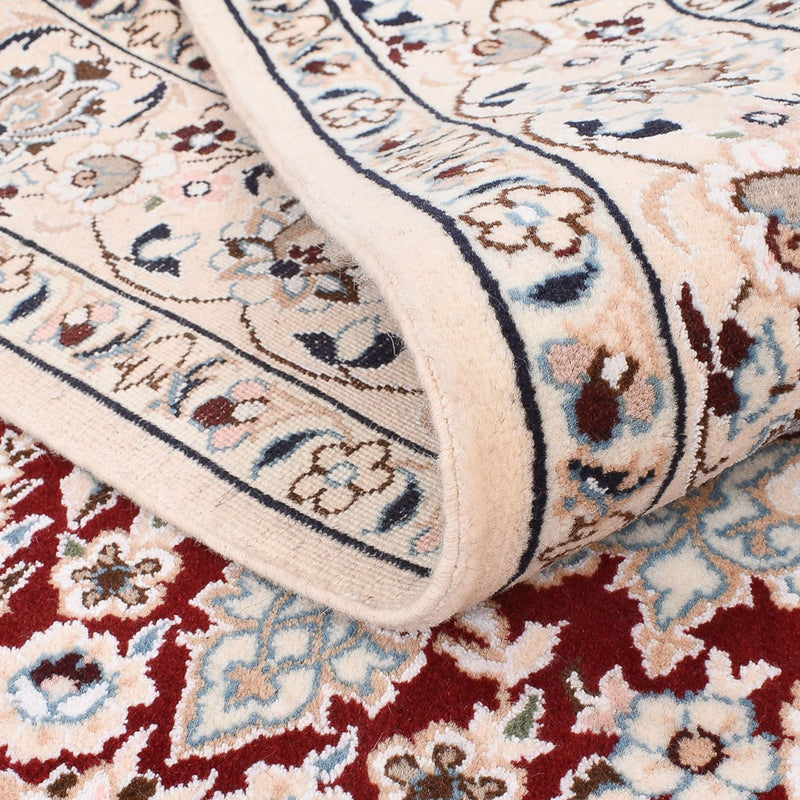 Perzisch tapijt - Nain - Koninklijk - 195 x 127 cm - rood