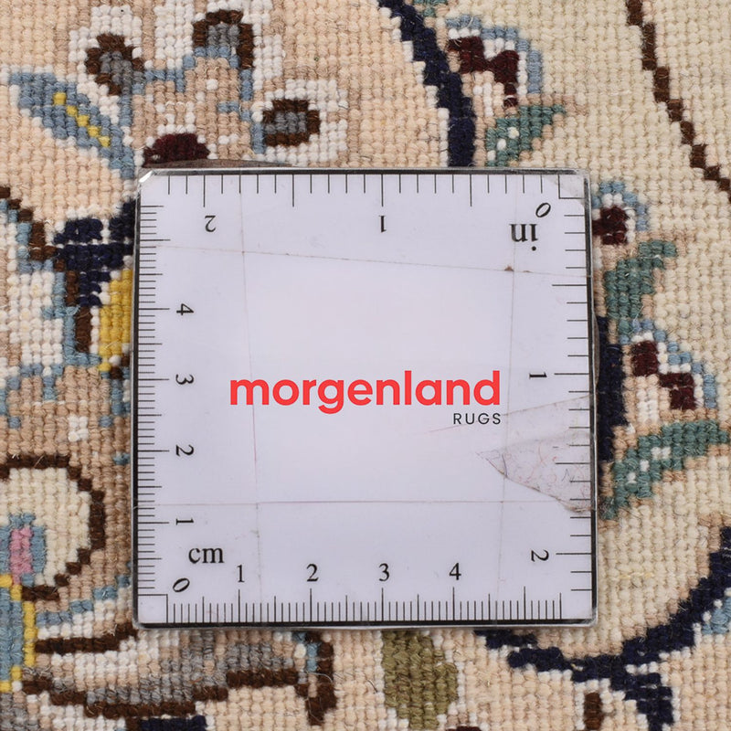 Perzisch tapijt - Nain - Koninklijk rond  - 152 x 152 cm - crème