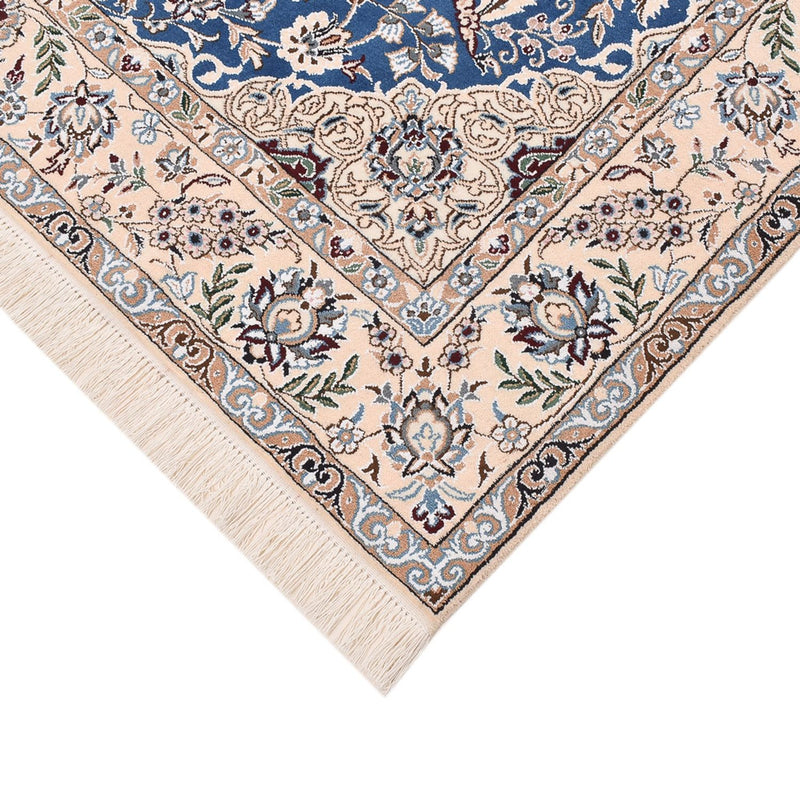 Perzisch tapijt - Nain - Koninklijk - 201 x 155 cm - blauw