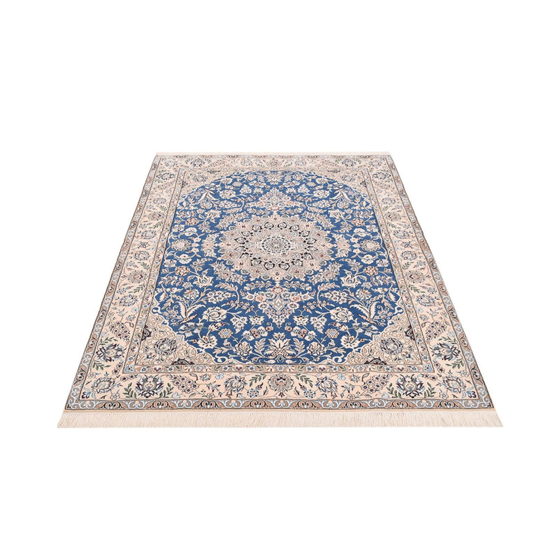 Perzisch tapijt - Nain - Koninklijk - 201 x 155 cm - blauw