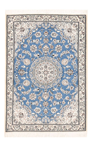 Perzisch tapijt - Nain - Koninklijk - 127 x 90 cm - blauw