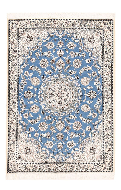 Nain - 9La Tapijt 90x127cm - Perzisch tapijt - blauw