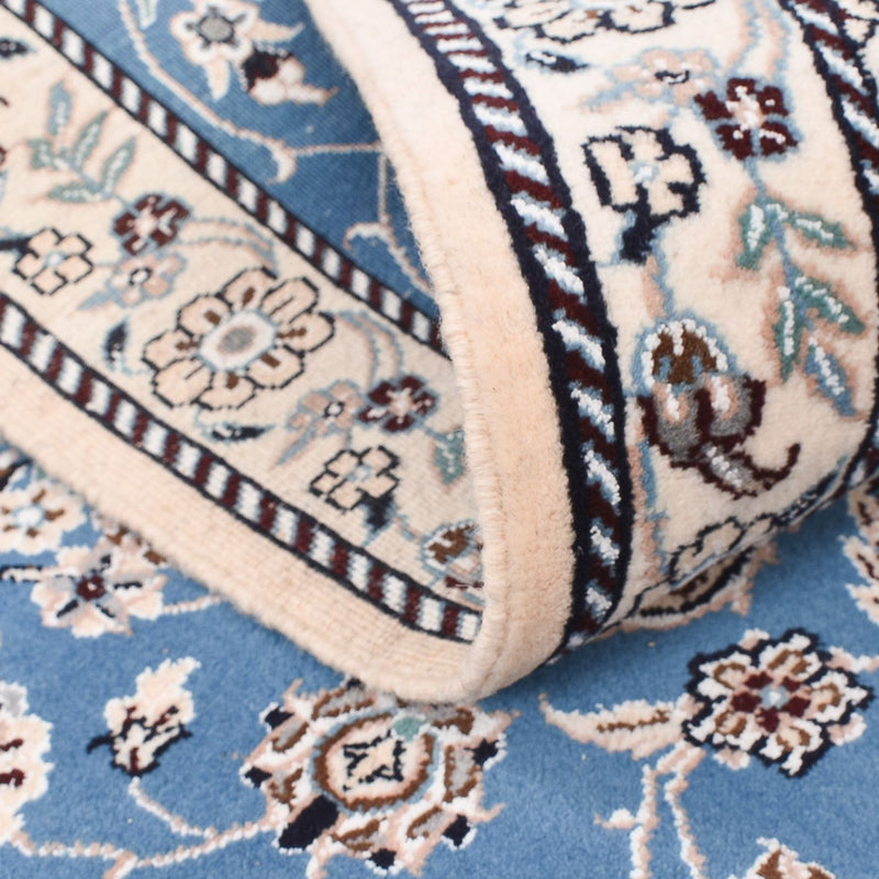 Perzisch tapijt - Nain - Koninklijk - 127 x 90 cm - blauw