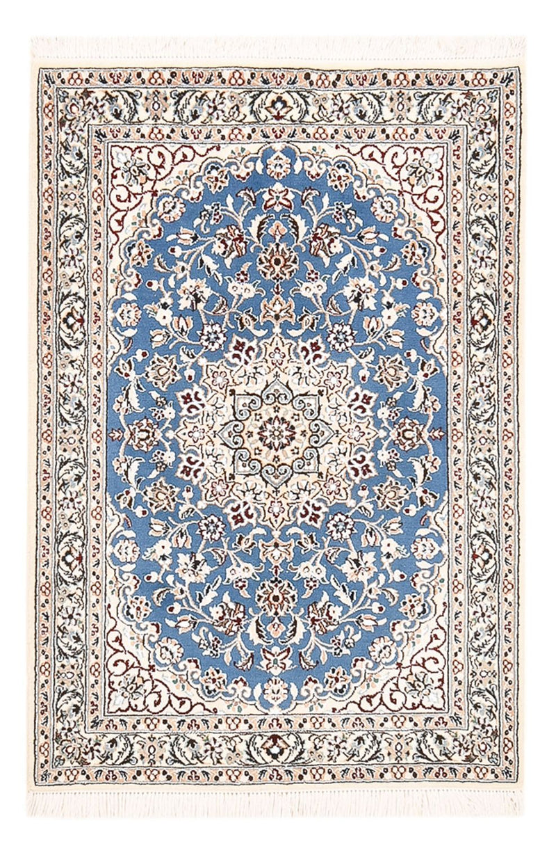 Perzisch tapijt - Nain - Koninklijk - 120 x 80 cm - blauw