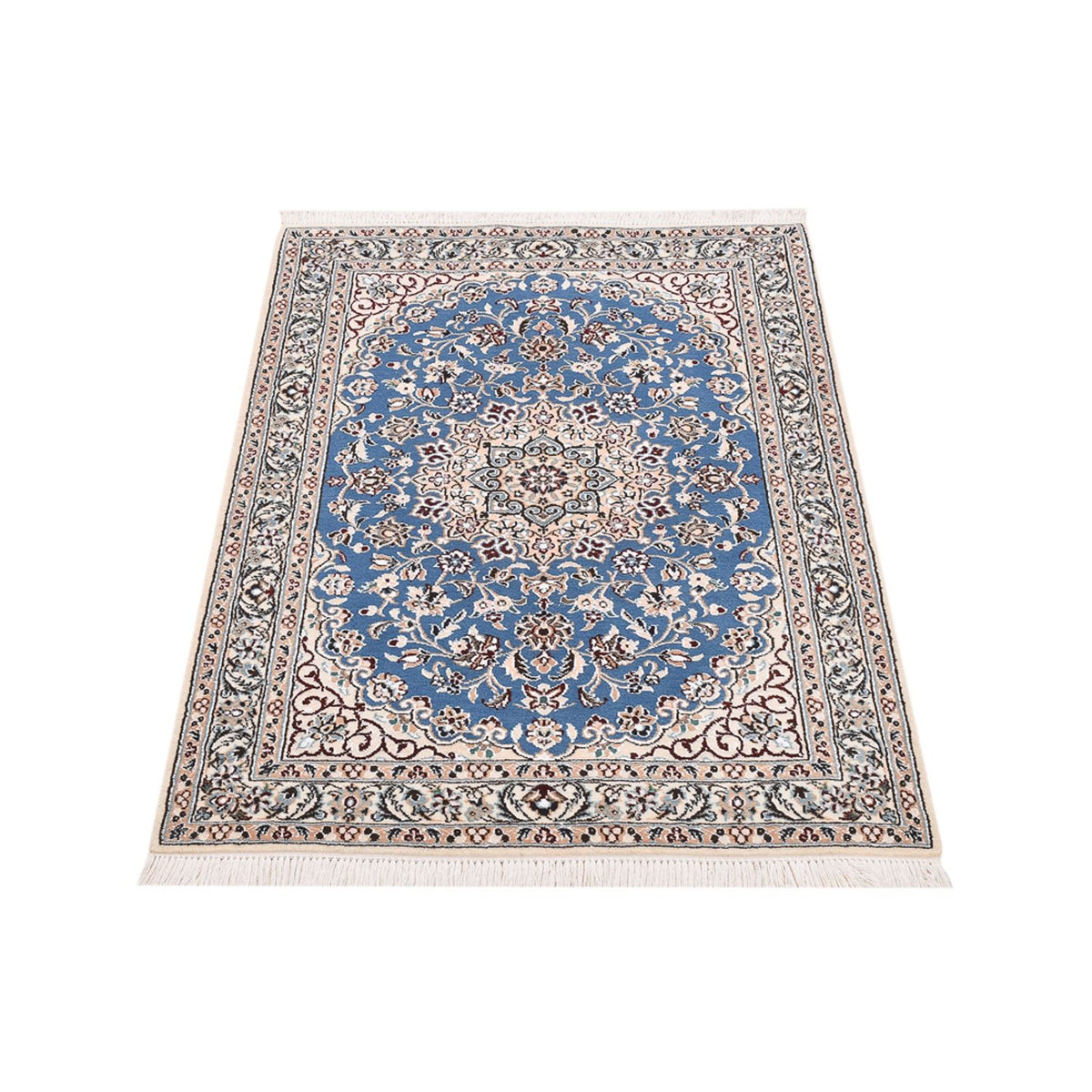 Perzisch tapijt - Nain - Koninklijk - 120 x 80 cm - blauw