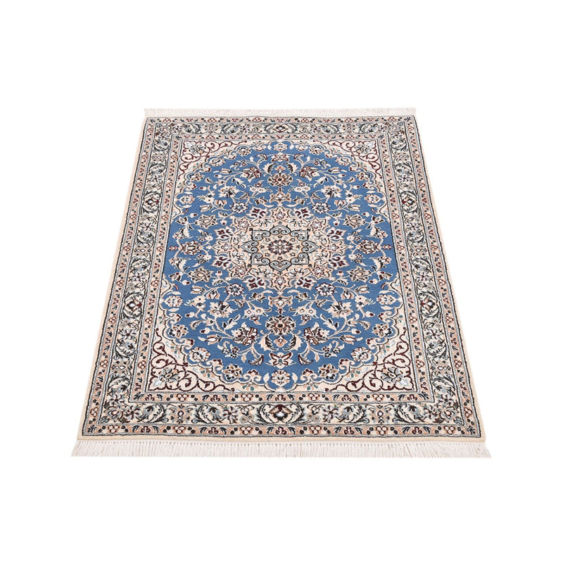 Perzisch tapijt - Nain - Koninklijk - 120 x 80 cm - blauw
