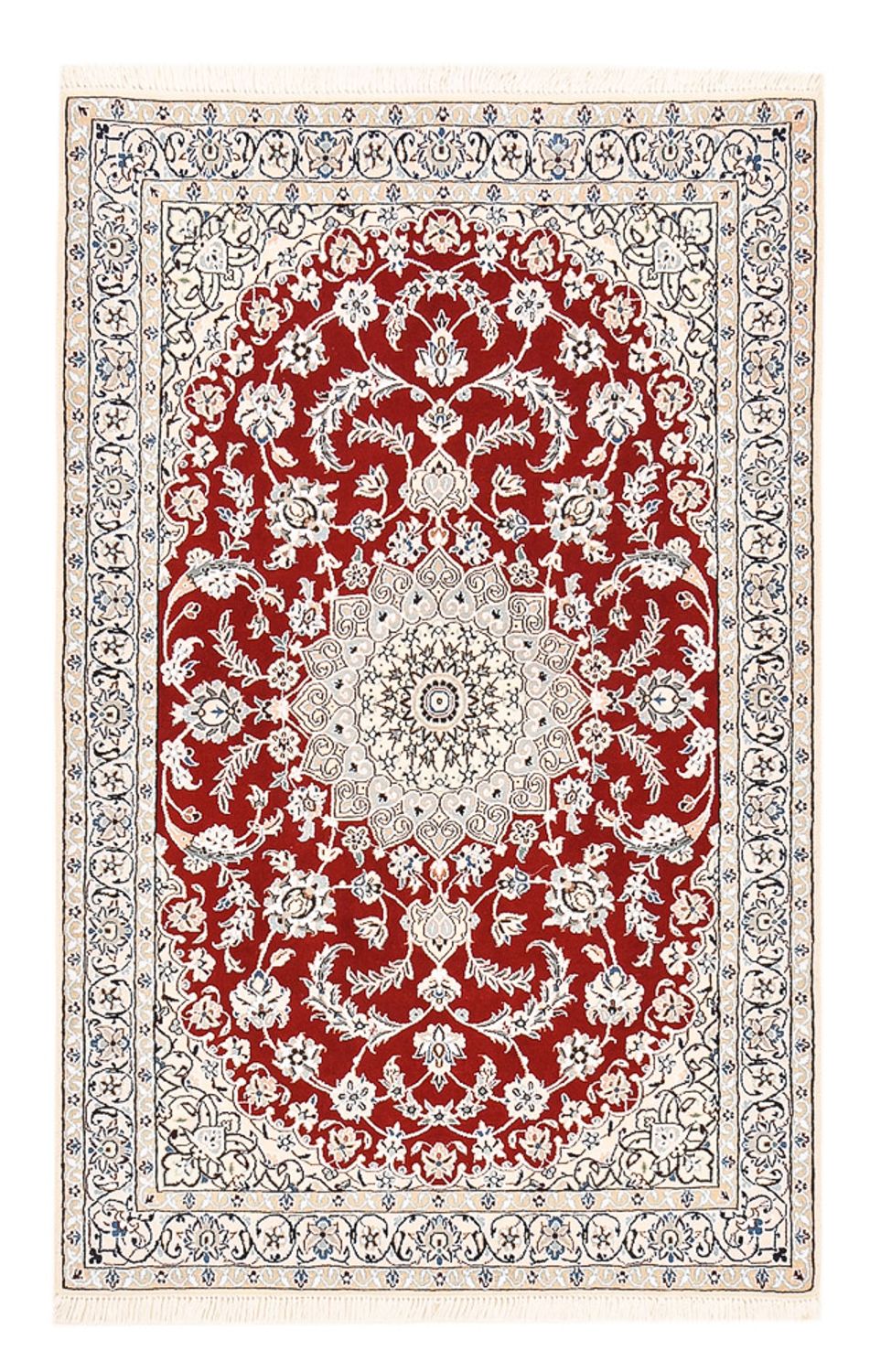 Perzisch tapijt - Nain - Koninklijk - 155 x 105 cm - rood