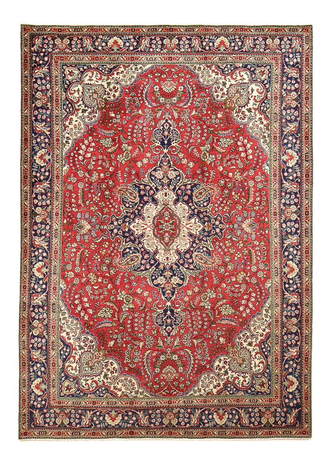 Perzisch tapijt - Tabriz - 363 x 257 cm - rood