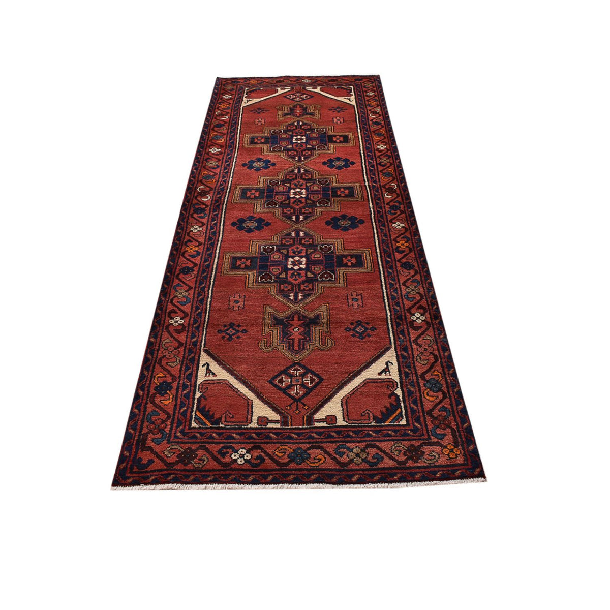 Loper Perzisch tapijt - Bijar - 300 x 102 cm - rood