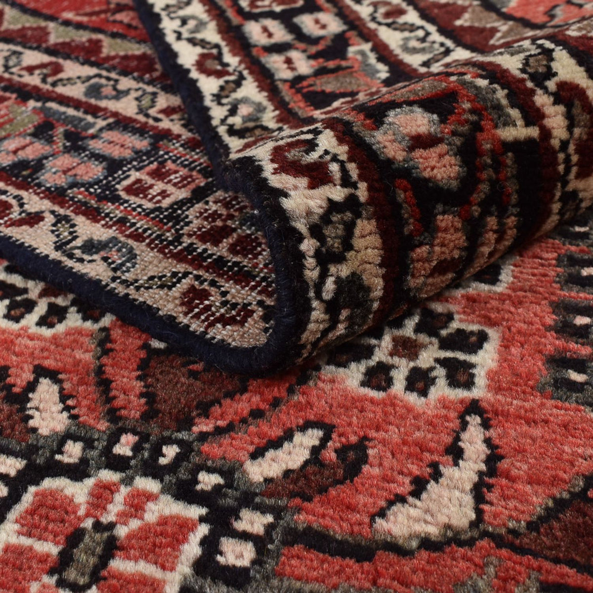 Loper Perzisch tapijt - Tabriz - 398 x 110 cm - rood