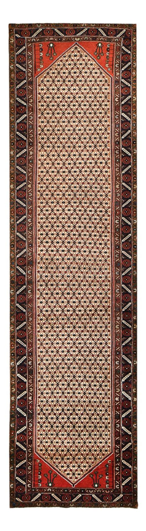 Loper Perzisch Tapijt - Nomadisch - 392 x 104 cm - beige