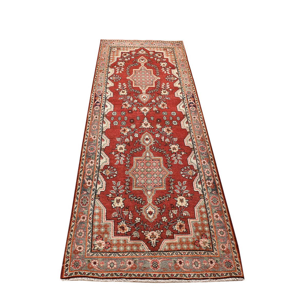 Loper Perzisch tapijt - Tabriz - 282 x 80 cm - veelkleurig