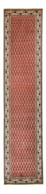 Loper Perzisch tapijt - Tabriz - 390 x 87 cm - roest